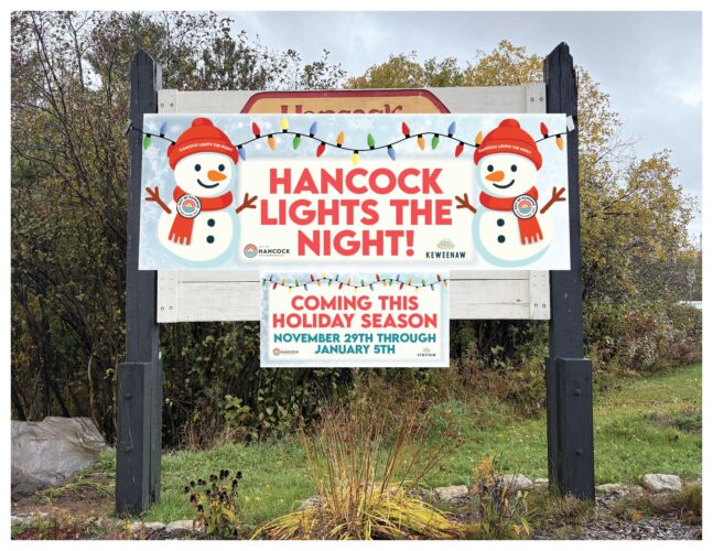 Hancock Lights the Night